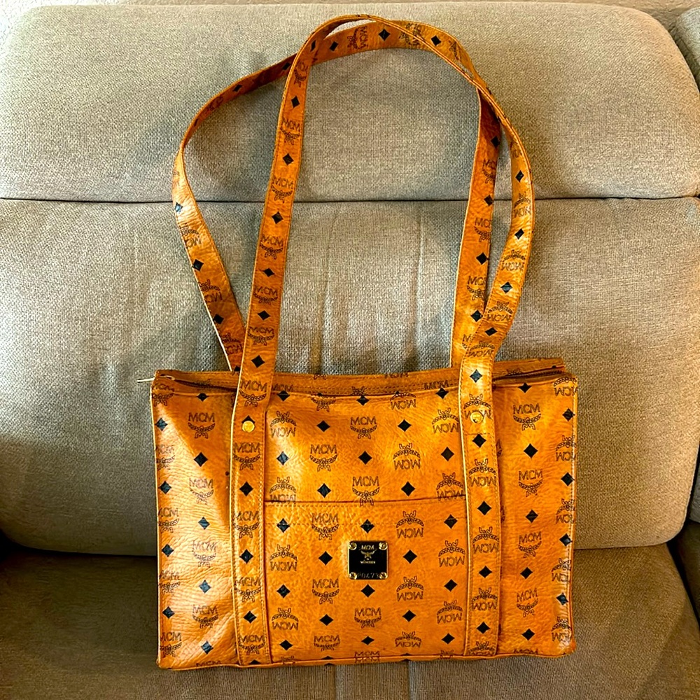 Authentic MCM Visetos shopping tote made in Germany